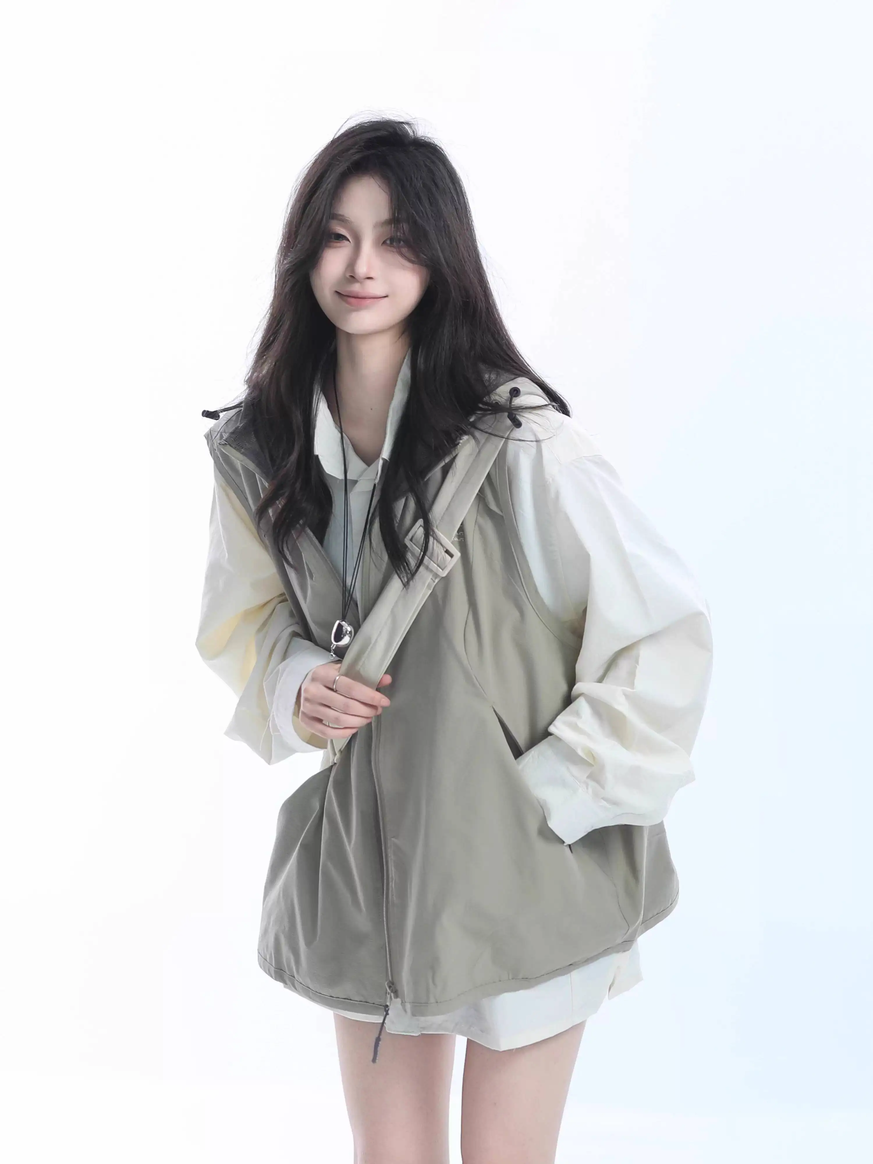 

2026 New Spring American Style Techwear Hooded Vest For Men Women Fashion Loose Sleeveless Jacket Coat