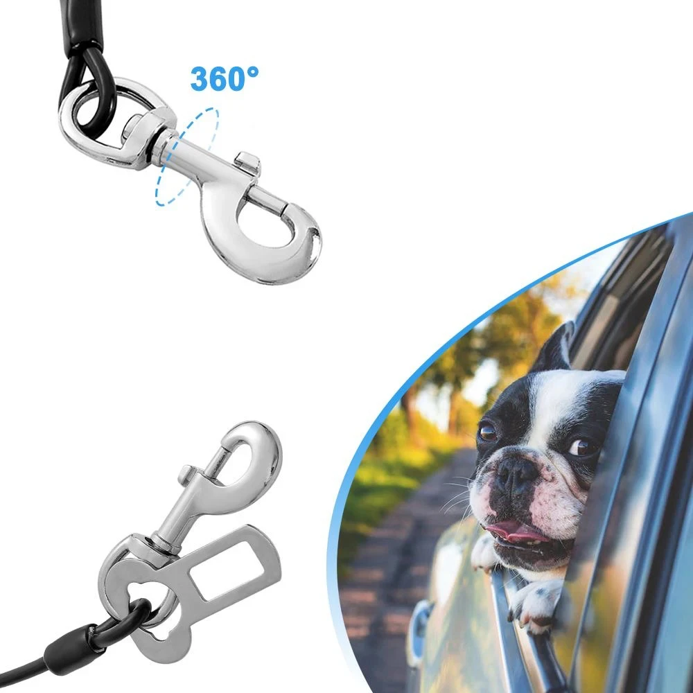 Universal Car Dog Safety Leash Pet Vehicle Anti-bite Wire Rope Dog Seat Belt for Dogs Travel Traction Collar Harness Supplies