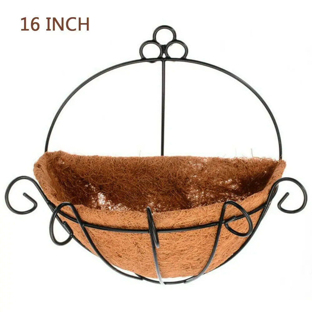 

Coconut Palm Semi-hand N1N Half Round Wall Hanging Flowers Yard Decoration Garden Supplies Hanging Basket Flower Pot