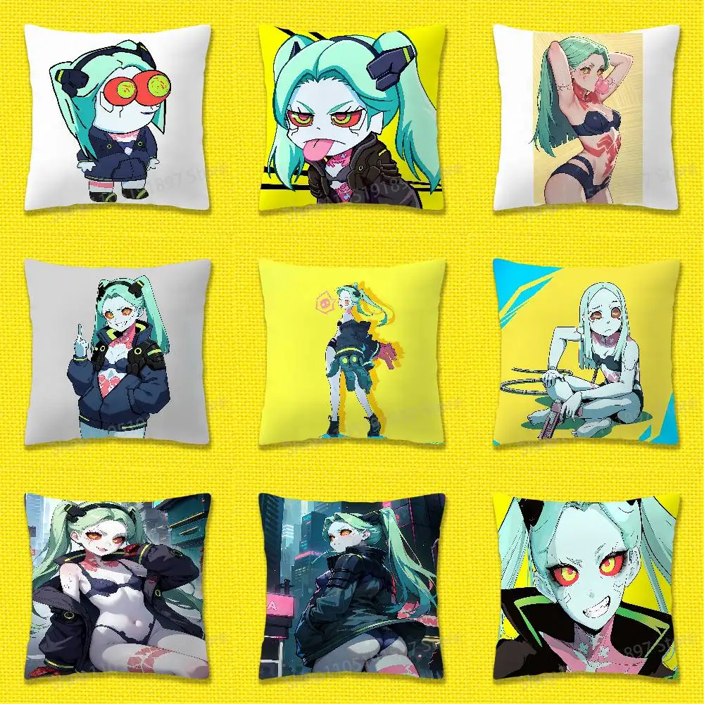 

Rebecca C-CyberpunkS Girl Throw Pillow Case For 55x55cm 30x30cm 50x50cm 45x45cm 40x40cm Square Chair Pillowcase Case