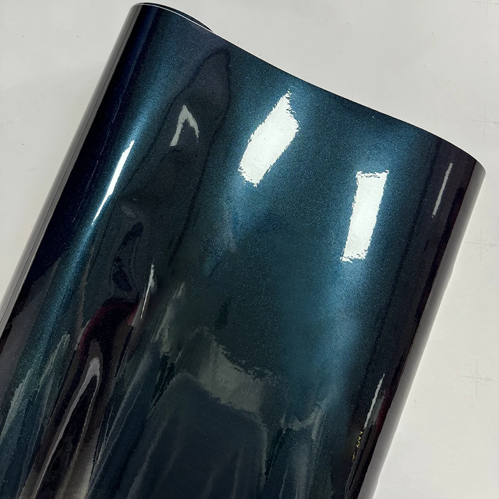 

Chameleon Blue to Purple Car Wrapping Vinyl Film Self Adhesive Auto Decal Bubble Free Car Body Film Vinyl Wrap Stickers 50cmX9m
