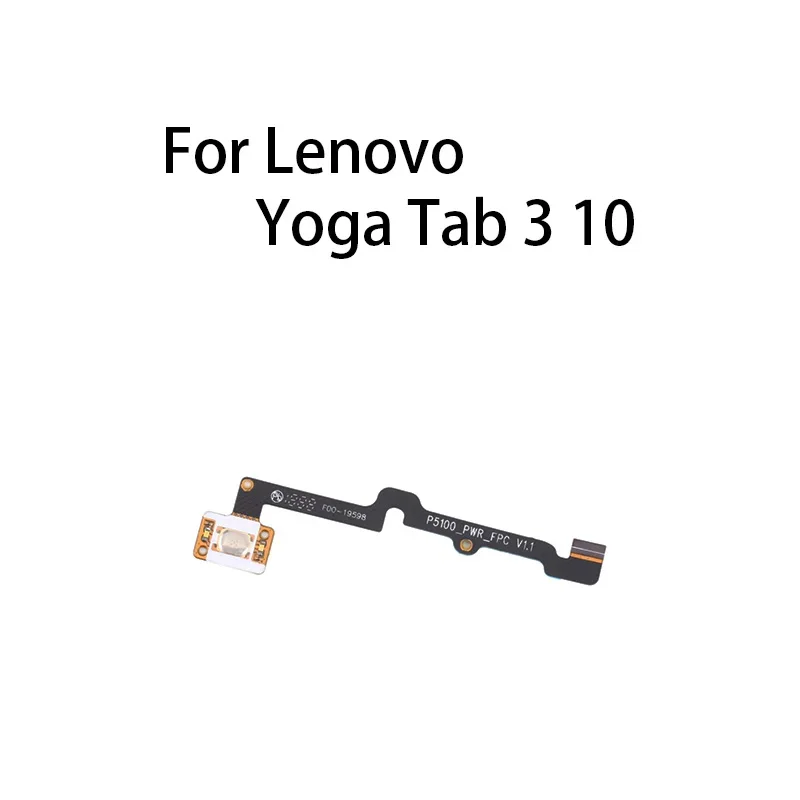 Gefenis Power On Off Key Flex Cable Replacement For Lenovo Yoga Tab 3 10 / YT3-X50M / YT3-X50F / P5100