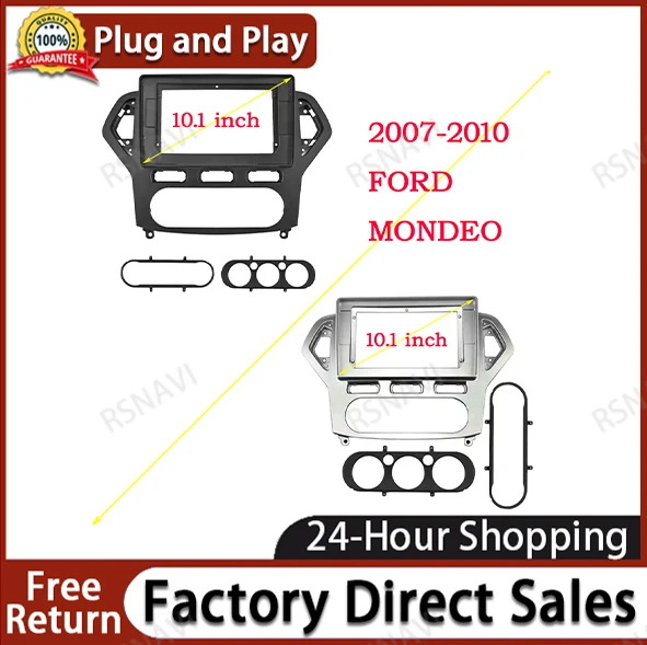 

Автомобильный GPS-навигатор, стерео для Ford MONDEO 2007-2012 MT AC, радио, облицовка, рамка, подходит для 2Din, 10-дюймовый экран приборной панели