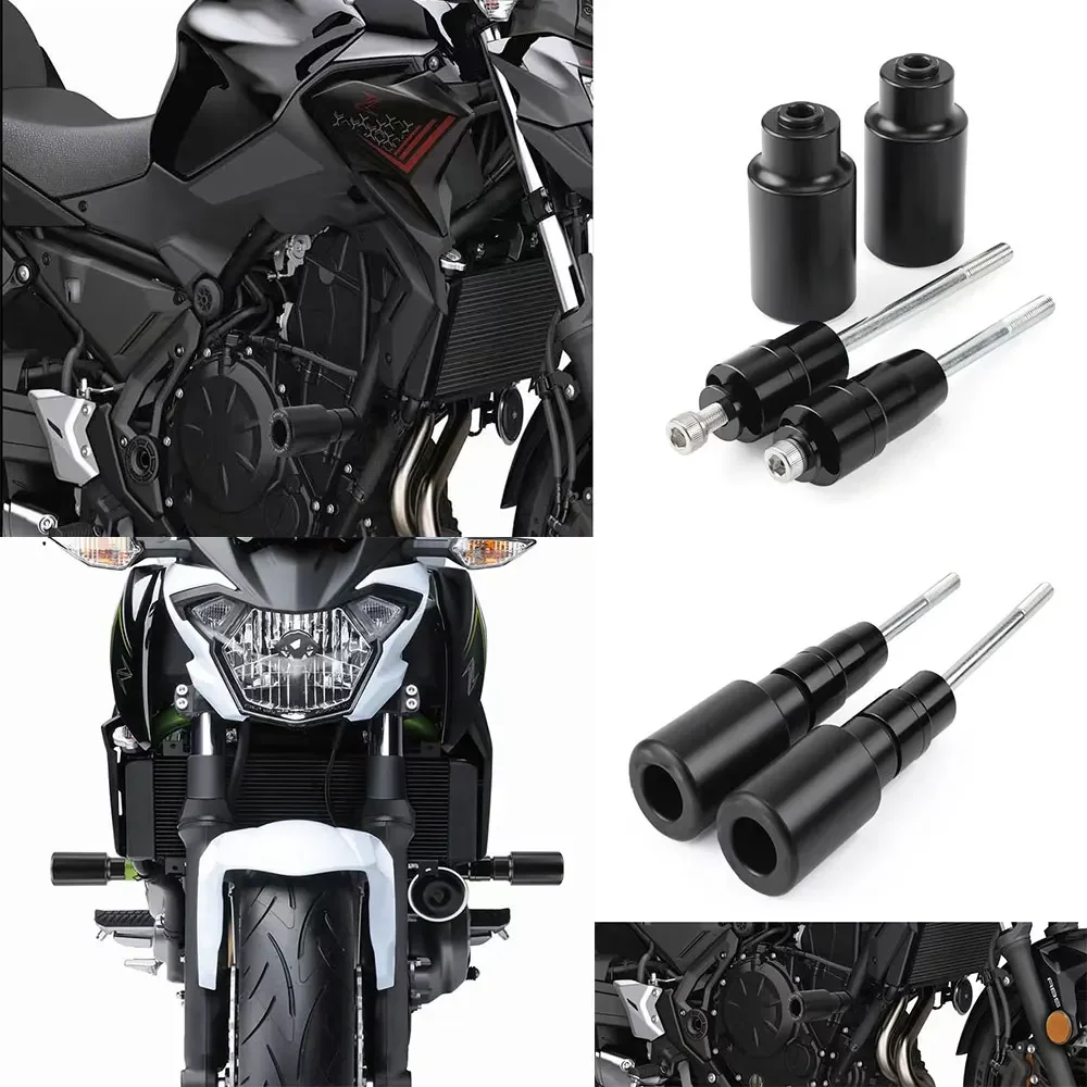 

For Kawasaki Ninja 650 Z650 Z650RS 2017-2022 2023 Motorcycle Anti Crash Caps Exhaust Sliders Drop Protection Frame Slider Bumper