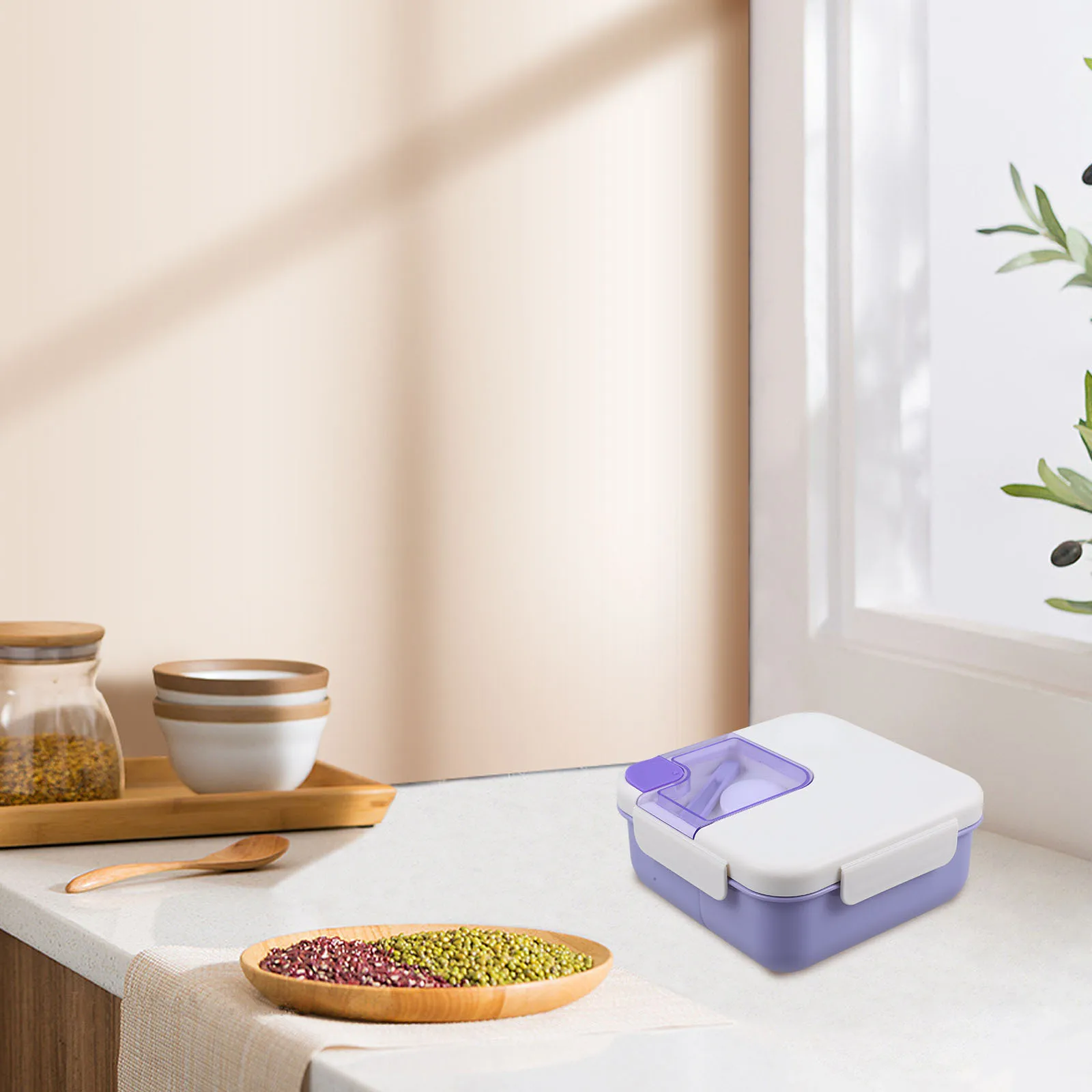 Portable Lunch Box Bento Box Microwaveable Heat Resistant Simple Design Office School Home Outdoors Adult Women Men