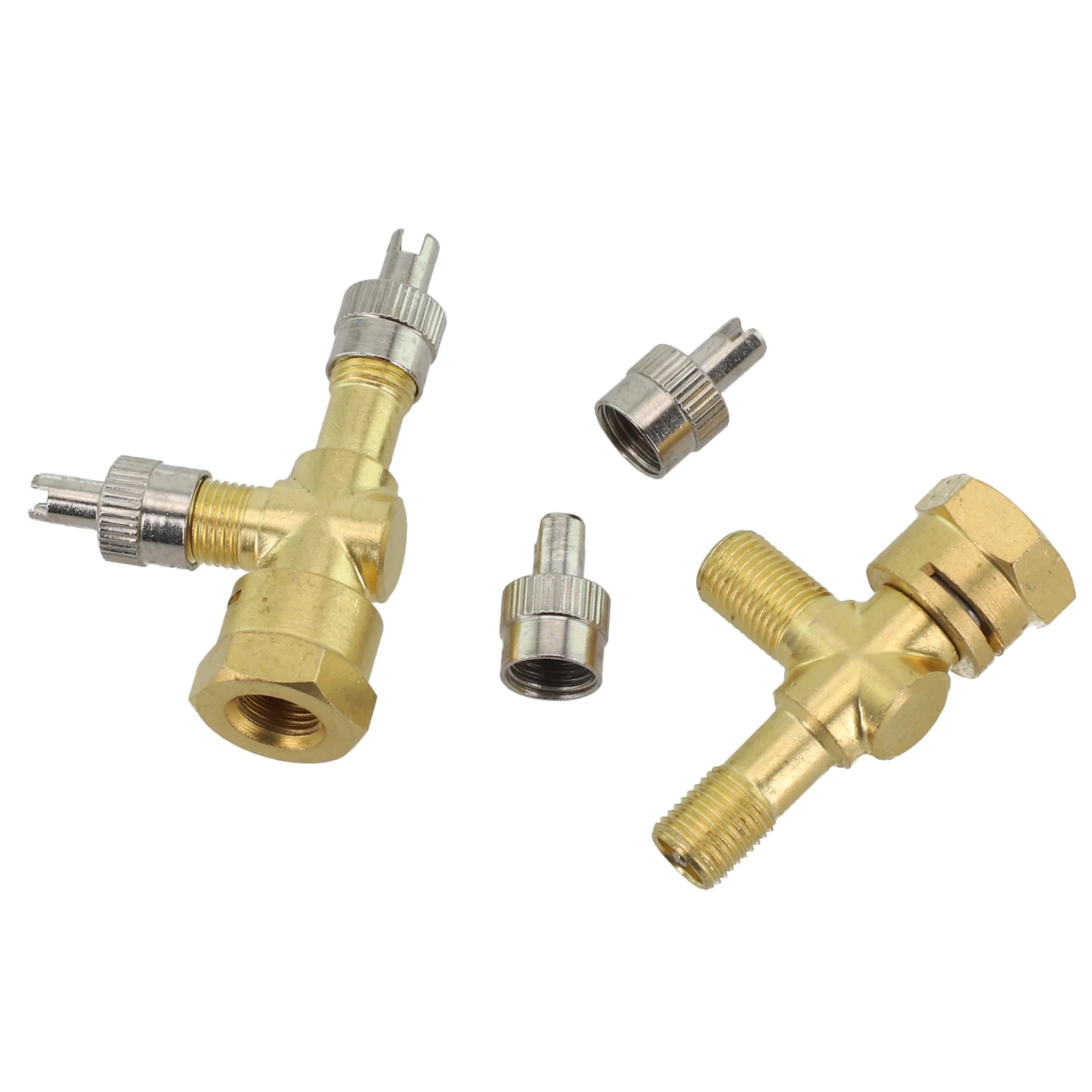 Automotive Accessory Tire Pressure Management 3-way Valve Adapter 3-way Adapter For Automobile Direct Replacement