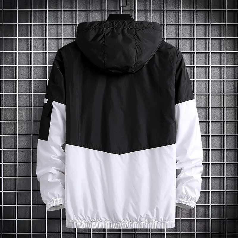 Man Windbreaker Jacket Autumn Outdoor Hooded Sports Windbreak Running Men Jackets