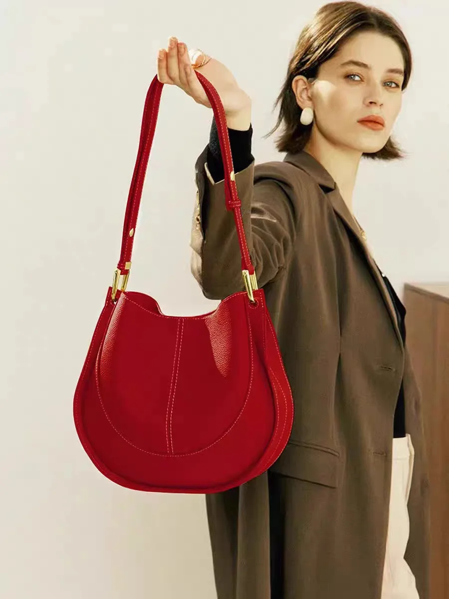 High-End Unique Leisure Designer Diaper Bags For Women Minimalist Leather Large Capacity Elegant Crossbody Bag Luxury Vintage