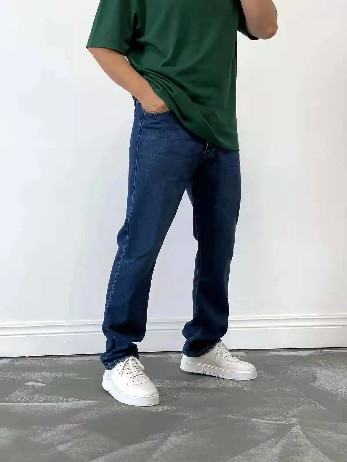 2025 Nieuwe Zakelijke Heren Jeans Casual Rechte Stretch Mode Klassieke Blauw Zwart Werk Denim Broek Mannelijke Merk Kleding S-3XL