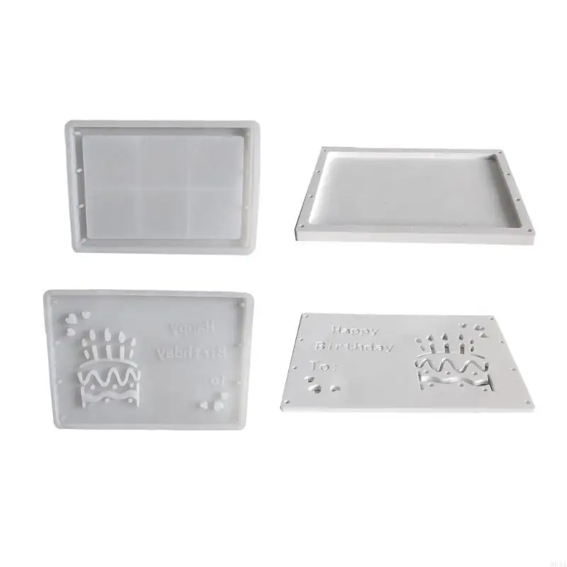 

Flexible Silicone Mold Set for Creative Birthday Gift Box Clear Texture and Fine Cash Box Epoxy Resin Mould 964A