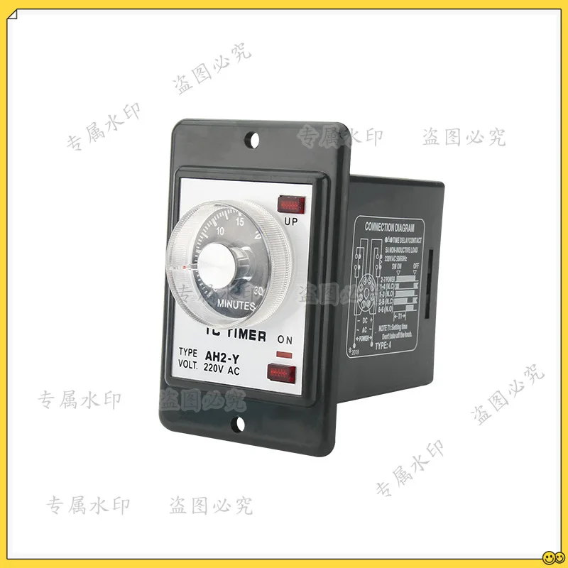 AH2-Y Pointer Type Time Relay 10S Knob Delay AC220V Controller AH2-Y2 24V