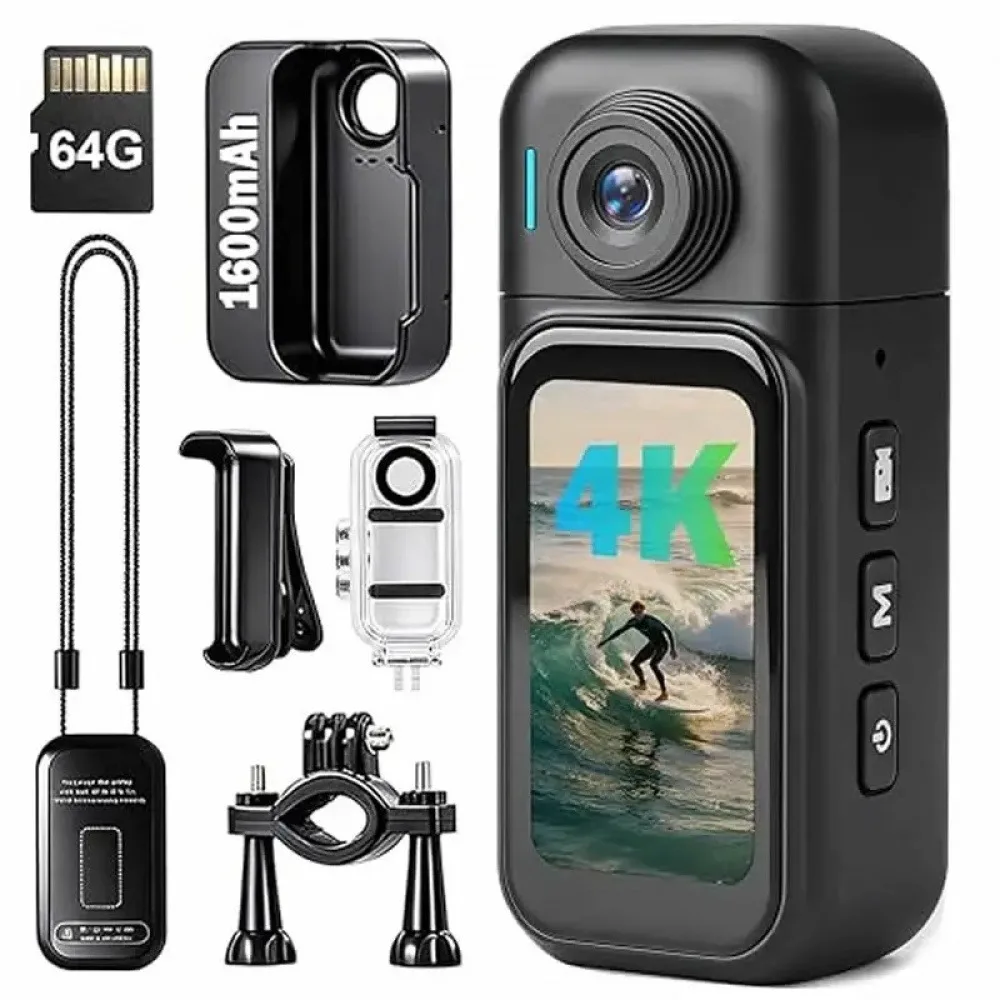 Sports Cameras 1080P 4K HD Ultra Compact WIFI POV Motorcycle Mini Sports Action Cam For Bicycle Vlog & Photographic Recording