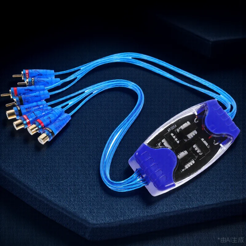 

Audio Ground Loop Isolator for Car Signal Suppressor Vehicle Audio Noise Filter Noise Filter Line Ground Loop