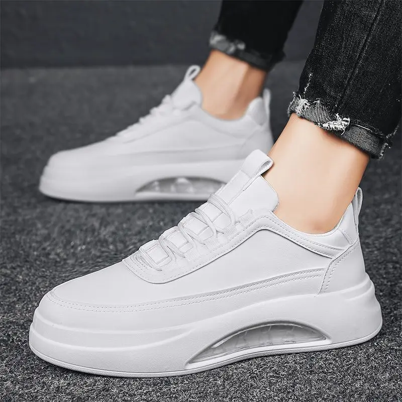 

Men's 2025 Spring and Autumn Breathable Thick Sole Casual Shoes Inner Heel Lift Versatile Streetwear Sneakers