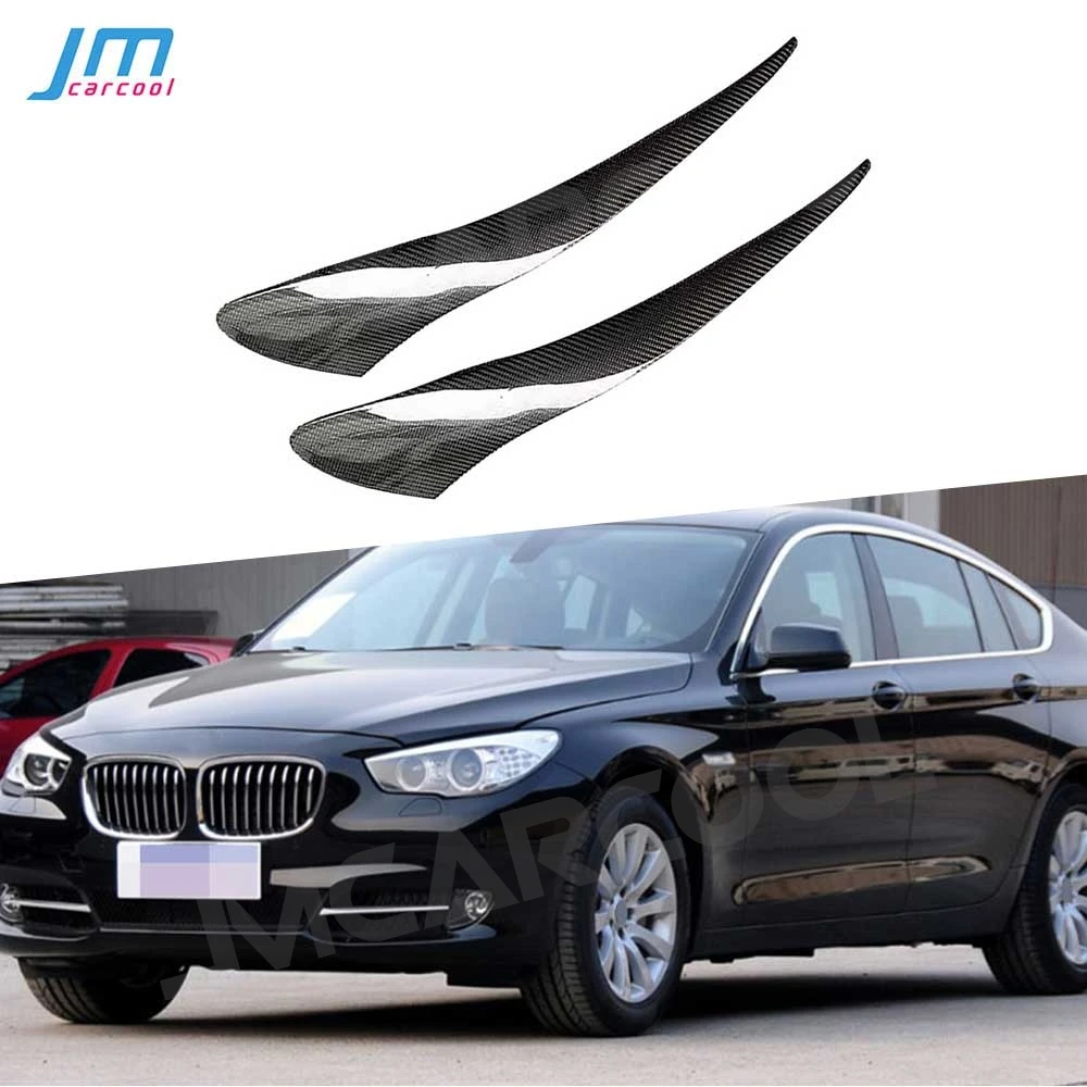 

Для BMW 5 Series GT F07 2009-2017 лампа из углеродного волокна для фар Накладка для бровей наклейка для отделки автомобильные веки аксессуары для украшения крышки