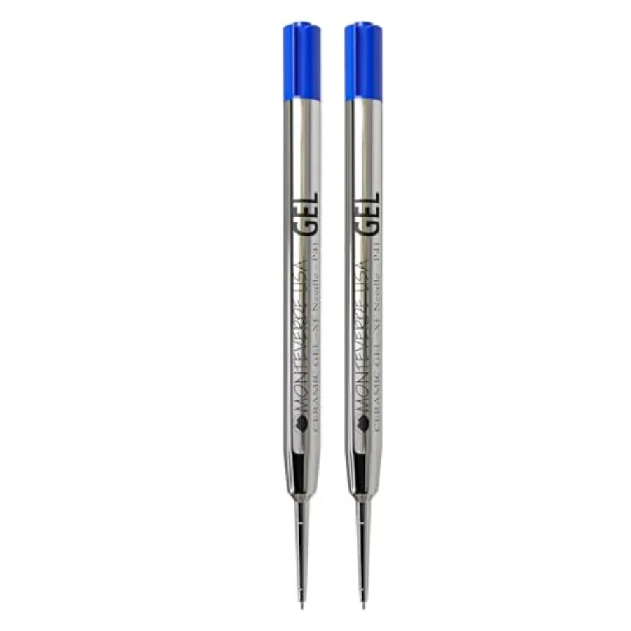

Capless Gel Refills to Fit Parker-Style Ballpoint Pens, 0.5mm Extra Fine Needle Point,,2-Pack, Smooth Writing Technology for Pa