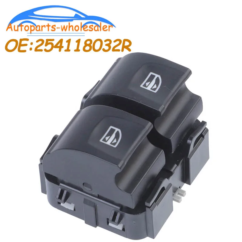 Novo botão interruptor de janela elétrica 25411-8032R 254118032 R para acessórios de carro Dacia Duster Sandero