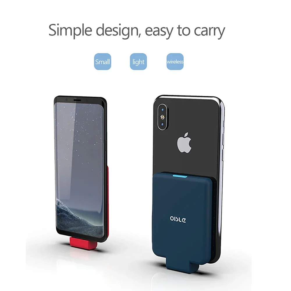 

OISLE Back Clip Power Bank Case for iPhone 14 13 12 11 Pro Max Mini Portable Charging External Battery (clearance sale)