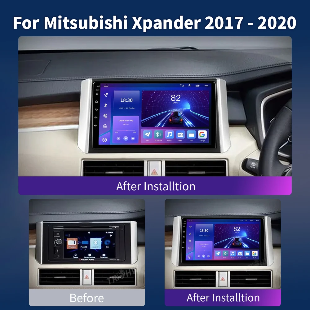 For Mitsubishi Xpander 2017 - 2020 Car Radio Multimedia Video Player Navigation GPS Android No 2din 2 din dvd