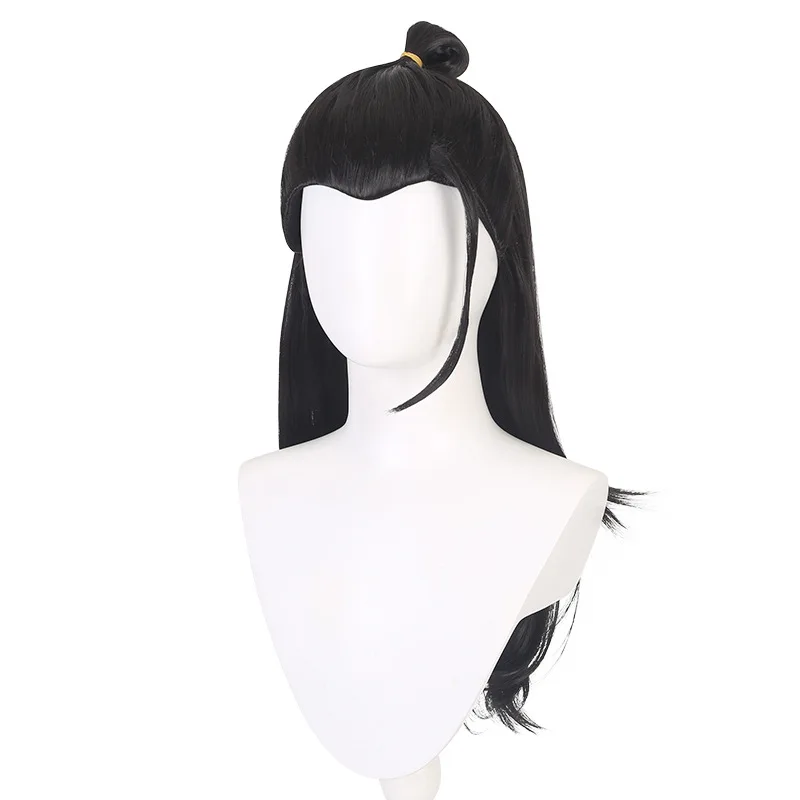 Jujutsu Kaisen Yuji Itadori Pure Black Half Bun Style Full Bun Style Cosplay Perücke