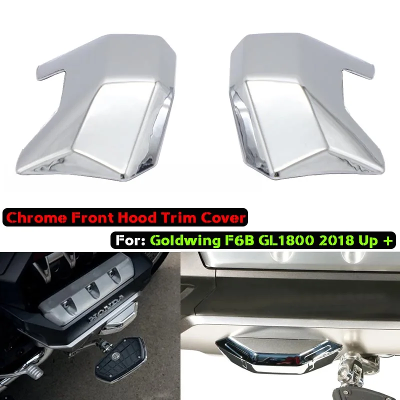 For Goldwing F6B GL1800 Gold Wing Tour DCT Airbag Motorcycle Front Hood Chrome Trim Parts 2018 2019 2020