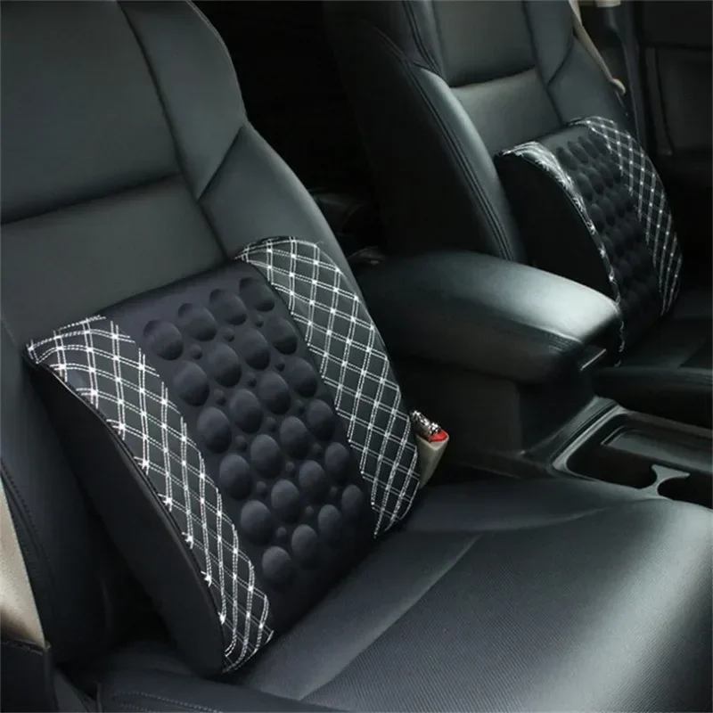 Car cushion backrest Car massage cushion, car backrest, leather car cushion backrest