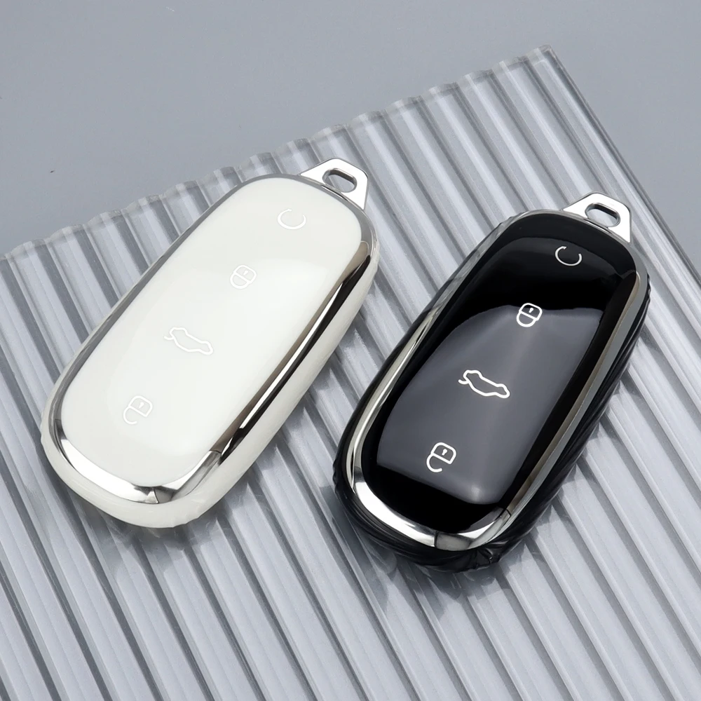Weiche TPU Autoschlüssel-Schutzhülle für Chery Omoda 7 C7 Shs Phev 2025 2026 Schlüsselabdeckung Schlüsselanhänger Zubehör – Detail 2