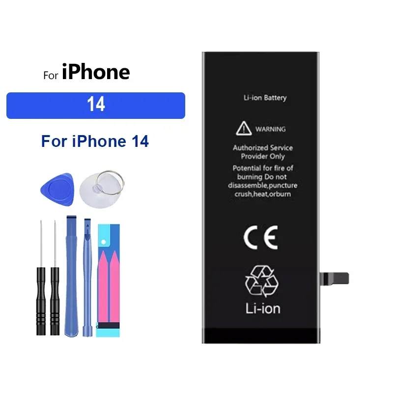 Li-ion Battery For iPhone 11 12 13 14 15 Pro Max mini Plus SE X XR XS Max 12mini 13pro 13promax Replacement Phone Batteries