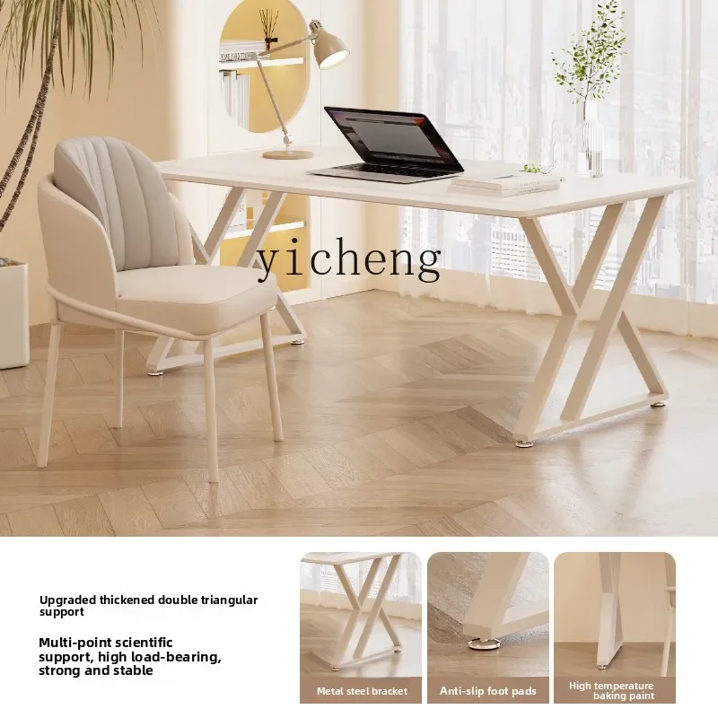 HYS  Slate Desk Home Computer Desk Modern Simple Light Luxury Bedroom Study Desk living room decoration
