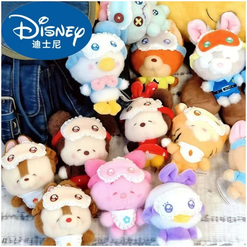 

Горячая Toptoy Disney Mimi Eye Pajama Series, плюшевая слепая коробка, Ник и Джуди, Микки Стич, кавайная сумка, кулон, кукла, сюрприз, подарки Xmax