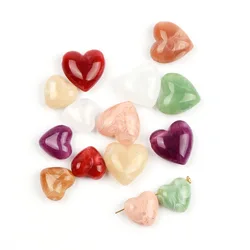 Retro style Halo sensation Transverse hole Heart shaped acrylic beads DIY makes necklaces, bracelets, clothing accessories