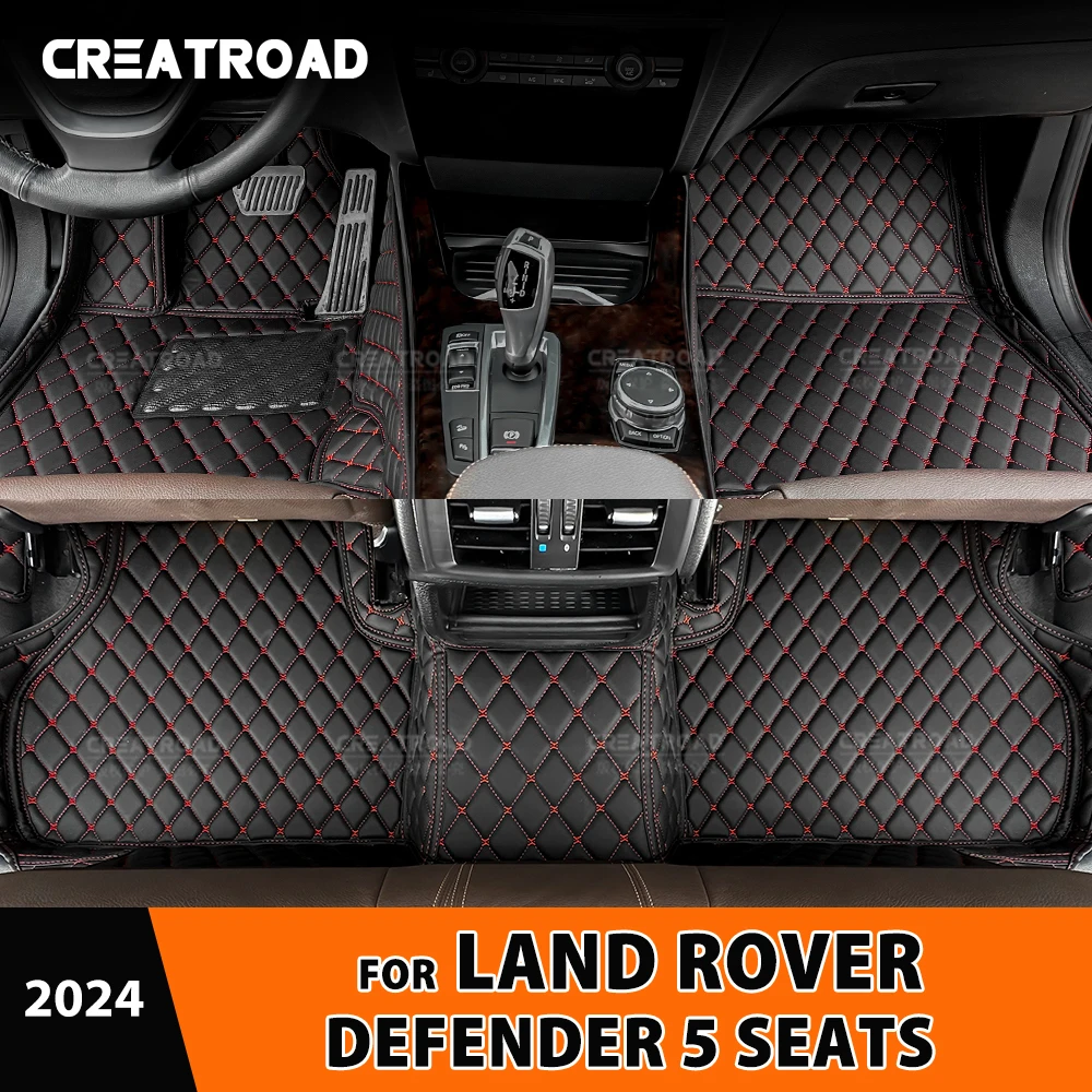 

Автомобильные коврики на заказ для Land Rover Defender 5 мест 2024, автомобильный ковер, аксессуары для интерьера, защитные накладки, детали