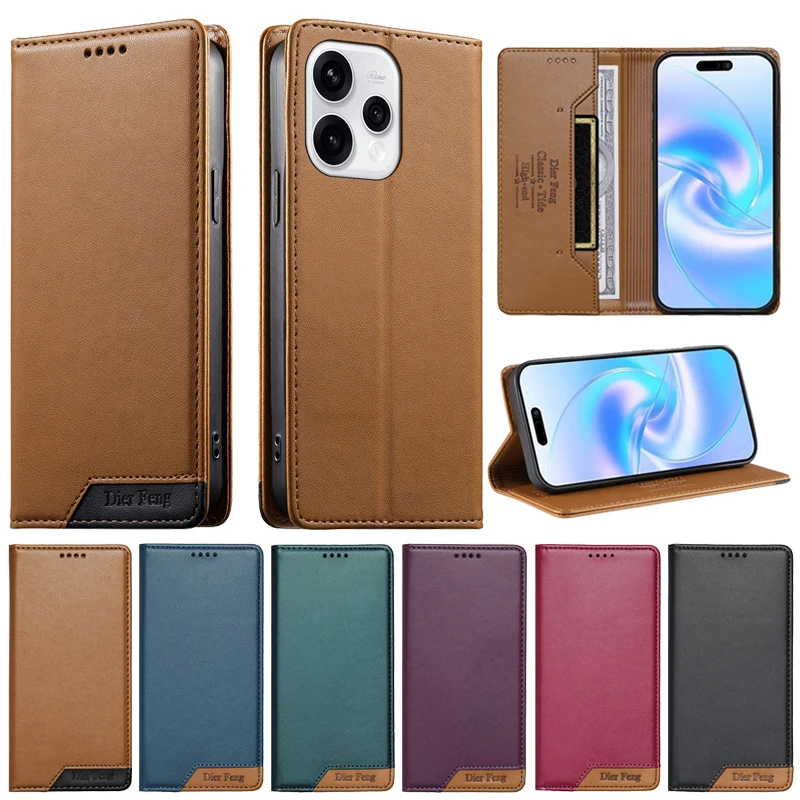 Reno15 F Case Leather Flip Phone Cover For OPPO Reno 15 15F 