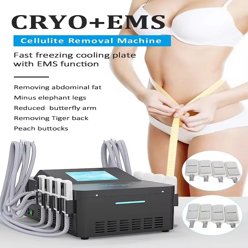 

Cryoslimming and Ems Fat Slimming Therapy machine Skin Tightening Cryo Machine 4 Pieces Cryo Cooling Pad Non-invasive
