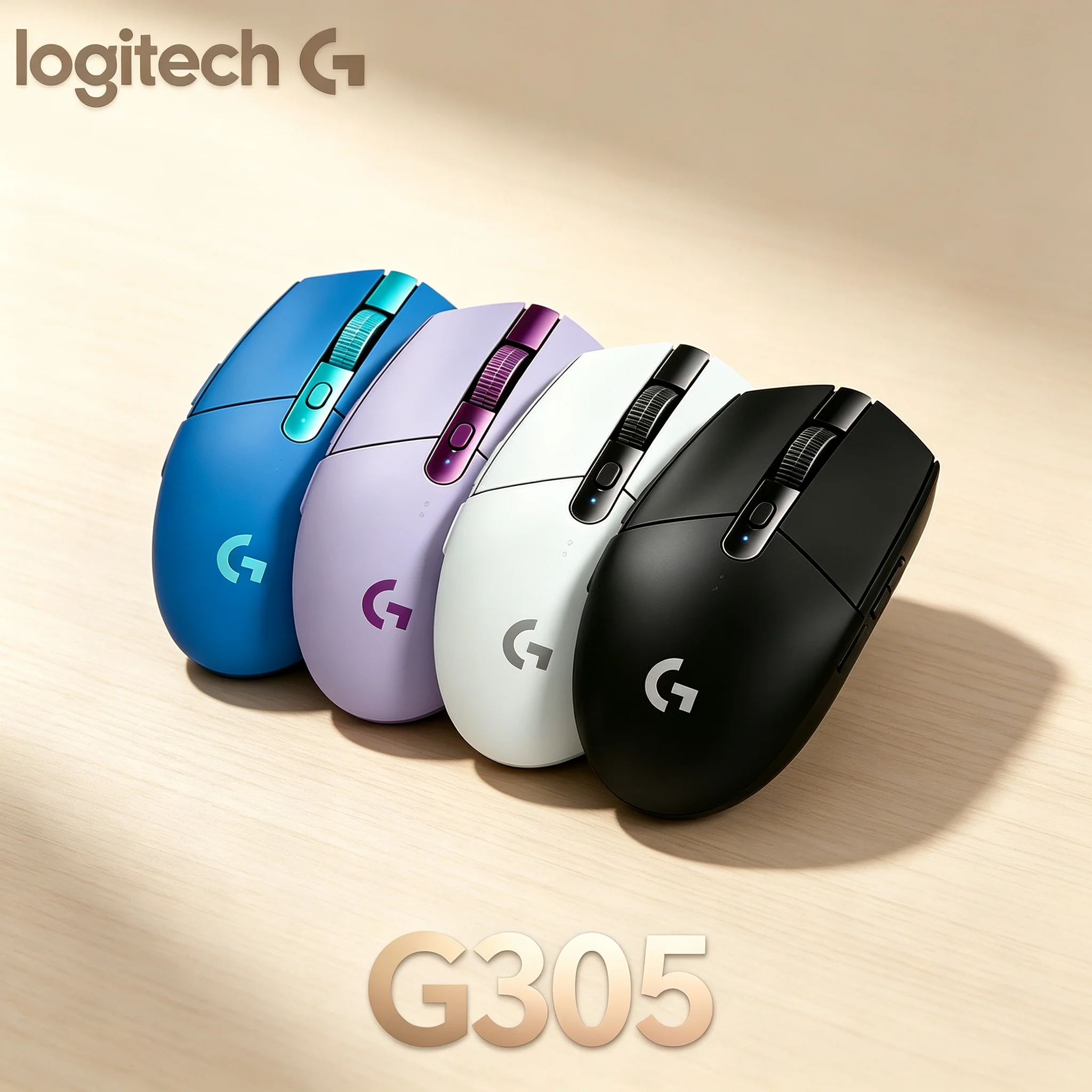 Logitech G305 Wireless Gaming Mouse 250H Long Battery 6 Customizable Buttons High‑Accuracy Tracking For PC Mac Computer Game Off