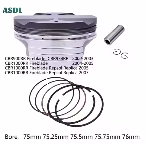 Motorcycle Engine Piston Rings 75mm ~ 76mm STD~ +100 For HONDA CBR900RR Fireblade CBR954RR CBR1000RR CB1000R CBF1000 CBR 1000 RR