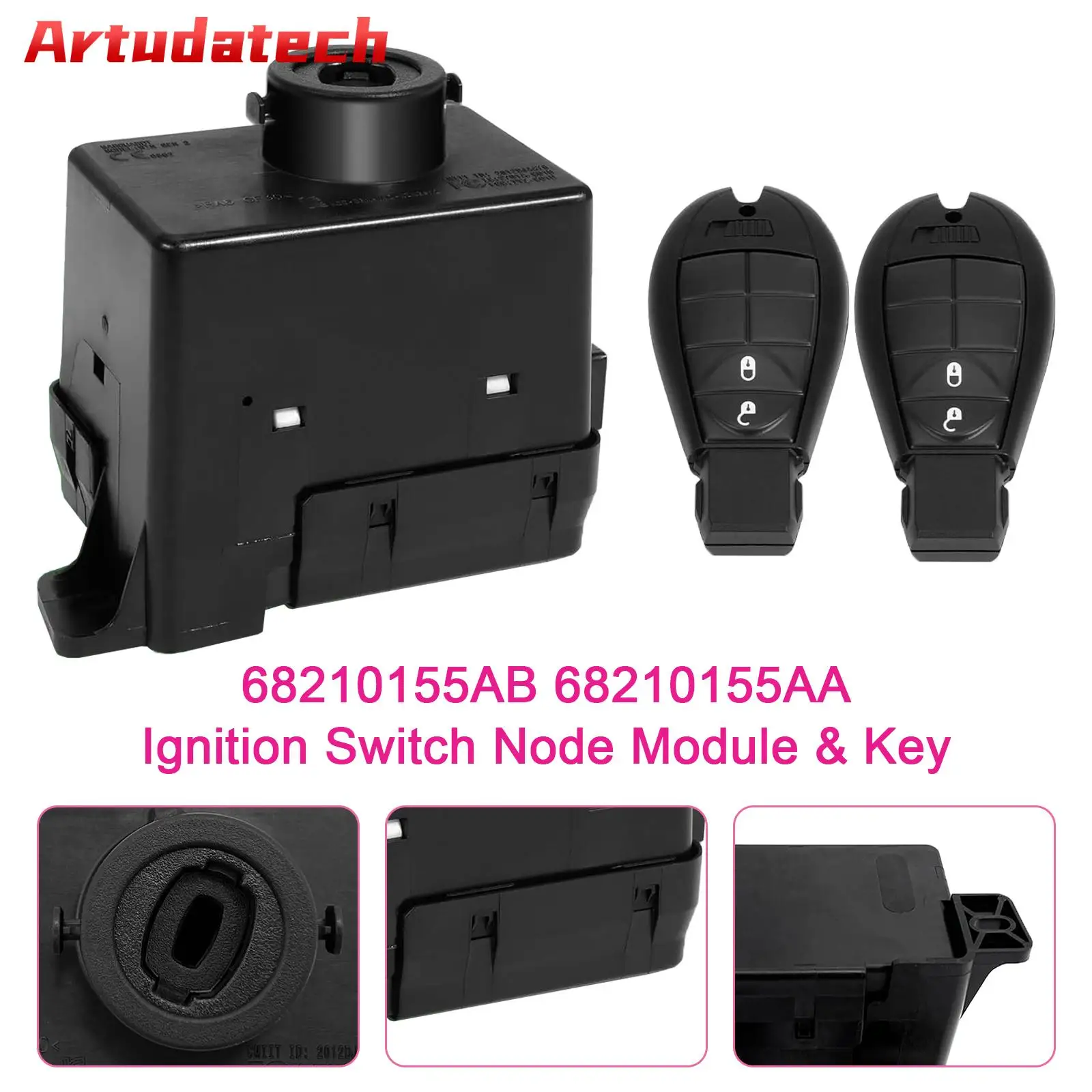 

Модуль узла переключателя зажигания Artudatech и ключ для Dodge Journey 08-10 68210155 АБ 68210155 Автомобильные аксессуары AA