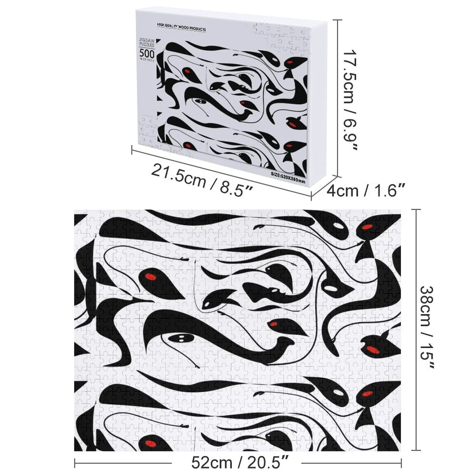 عزيزي الأشباح الناس اللغز صورة مخصصة شخصية لعبة ألغاز الطفل