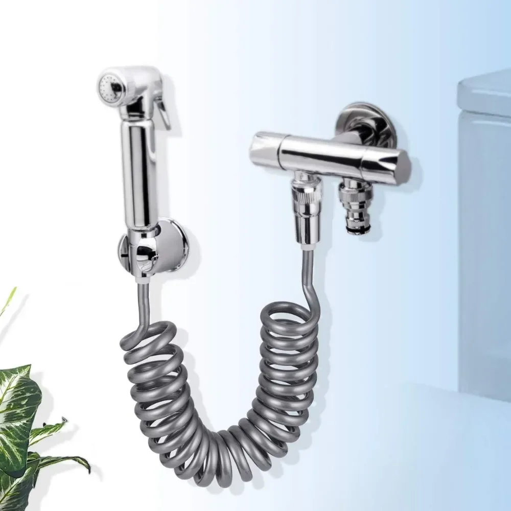 1.5/2/3/5M Spring Flexible Retractable Hose for Shower Head Toilet Bidet Pipe Plumbing Bathroom Spiral Flexible Shower Hose Tool