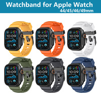 Watchband for Apple Watch S10 Ultra 1/2 S9-S4 44/45/46/49mm Wild Path Silicone Watch Strap
