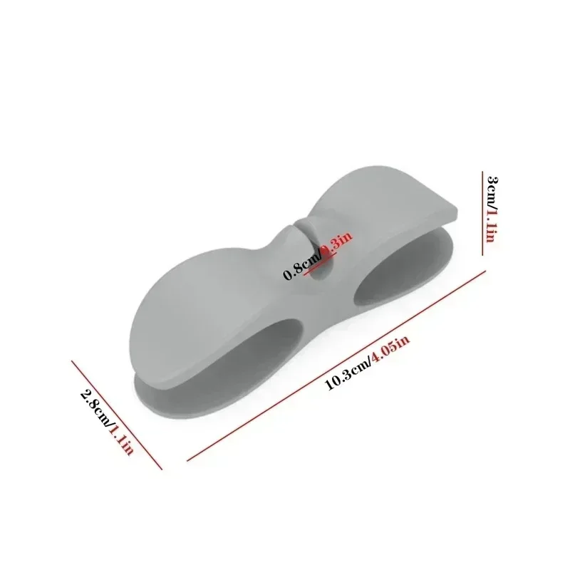 10/3/1 szt. Silikonowy uchwyt na nawijarkę do kabli Organizer do kuchni do owijania kabli beztłuszczowa frytownica oplot na kable haczyki do