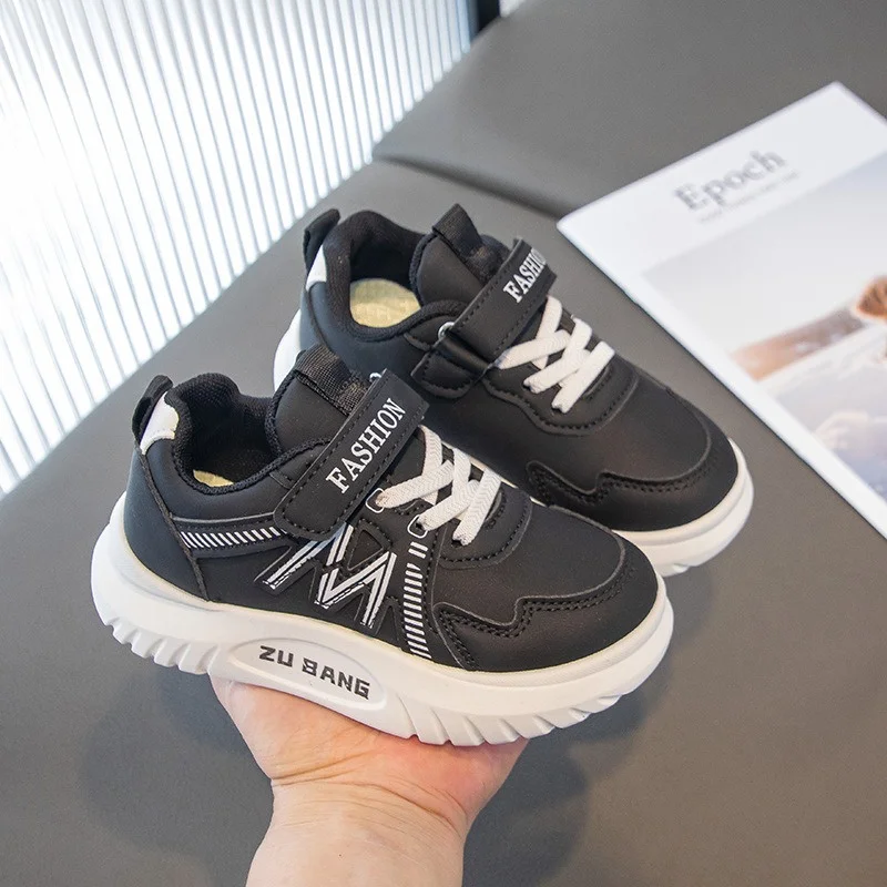 

Size 26-37 Autumn Boys' Soft-Sole Casual Shoes Waterproof Korean-Style Sneakers Versatile Running Fashion Kids Trainers