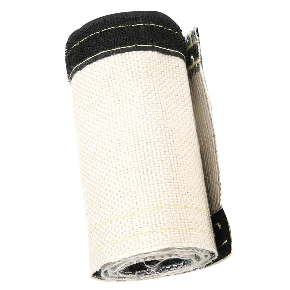 

Aluminized Heat Shroud Sleeve Fiberglass Fabric ​for 3/8" OD Fuel Lines Insulated Wire Hose Cover Metallic for 1" OD Fuel Lines