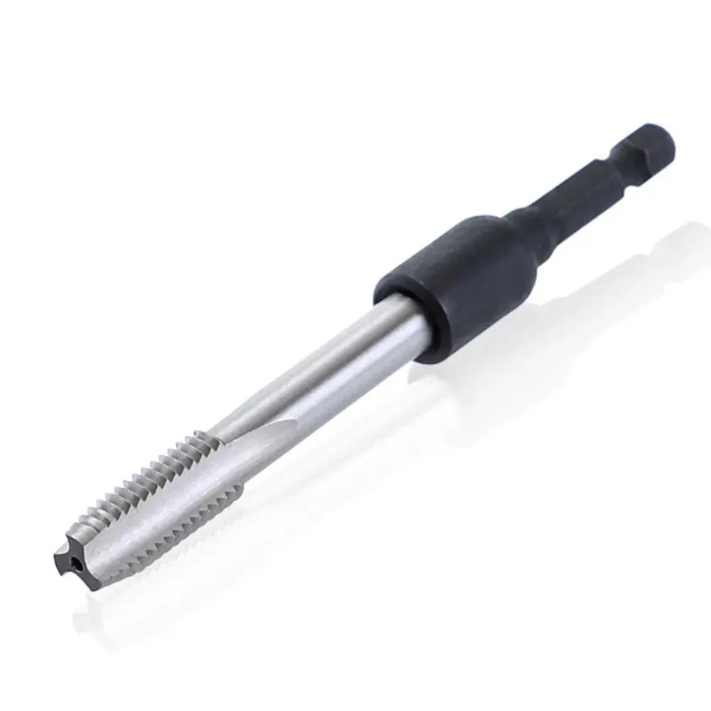 1/4 Tap Die Socket Adapter Hex Shank Machine Schroef Metrische Plug Threading Tool voor Elektrische Boor M4 Tot M16, set Tool