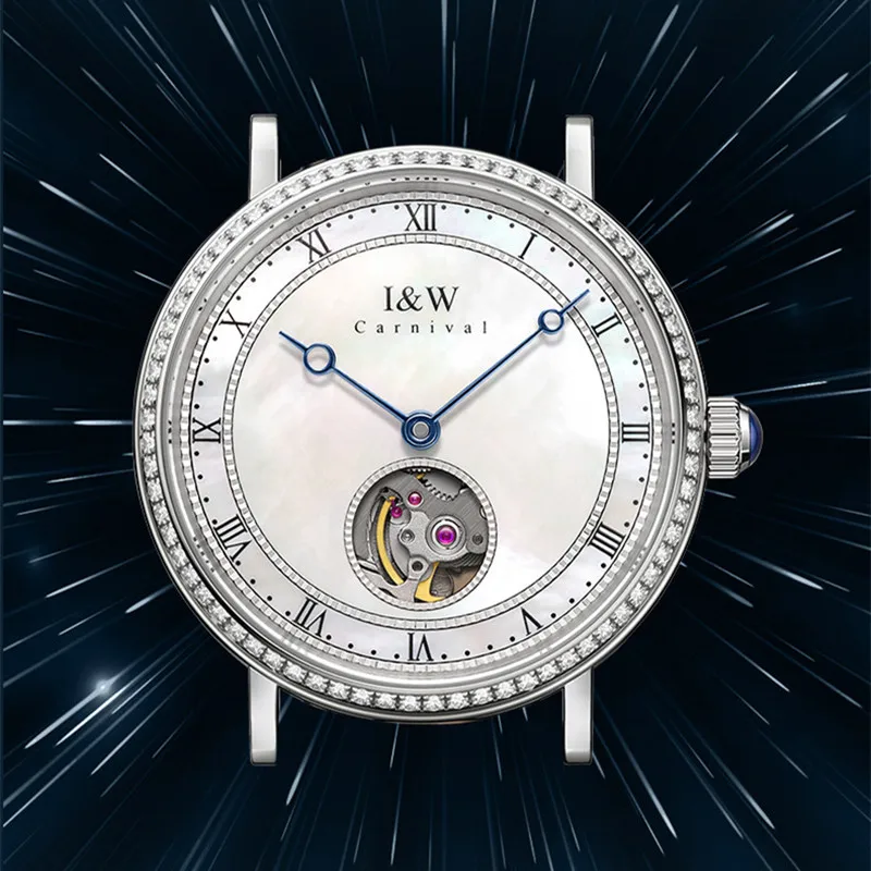 CARNIVAL Mechanical Watches for Woman Original Brands Luxury Ladies Fashion Waterproof Ultra Thin Womens Automatic Watch Reloj
