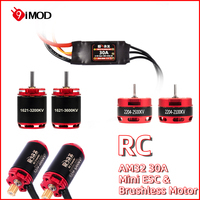 9IMOD Brushless ESC Motor Combo AM32 30A Mini ESC 1224/1621/2204 Outrunner Motor For RC 1/18 1/24 Crawler Car Axial SCX24 TRX4M