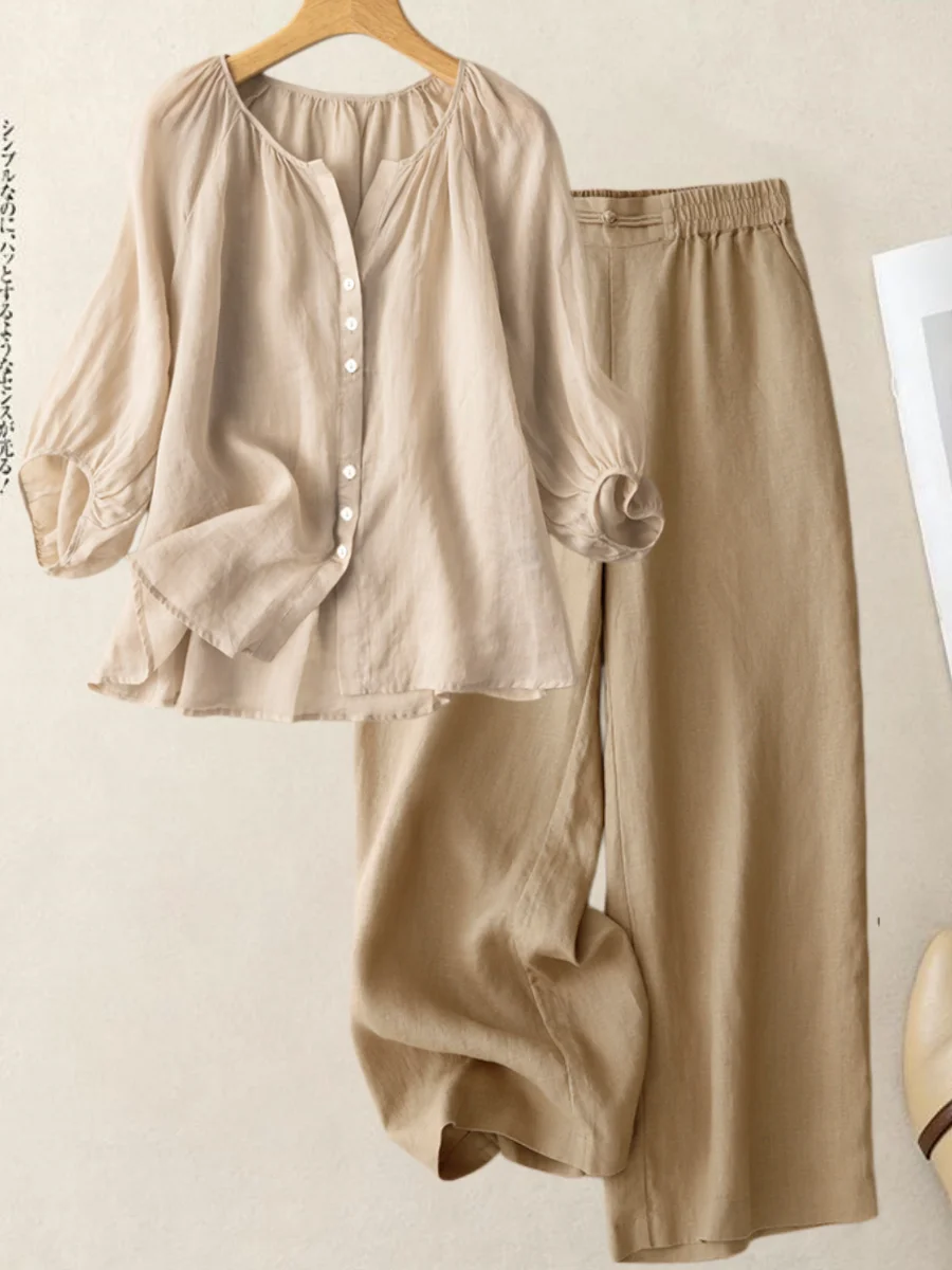 Elegancki lniano-bawełniany ko – Linen Pant Wide recenzja i cena