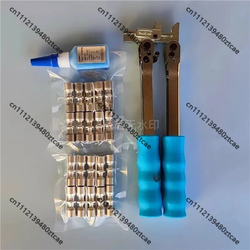 Flameless Refrigerator Repair Tool Set, Welding Free Composite Ring Sealing Kit, Refrigerant Pipe Press Plier Sealing Liquid