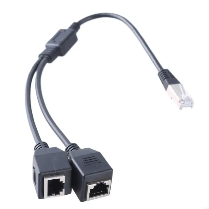 

H37B High Speed RJ45 Ethernet Splitter Networking Cable 1 Male to 2 Female Ports Connector Ethernet Splitter Cat5 CAT6 RJ45
