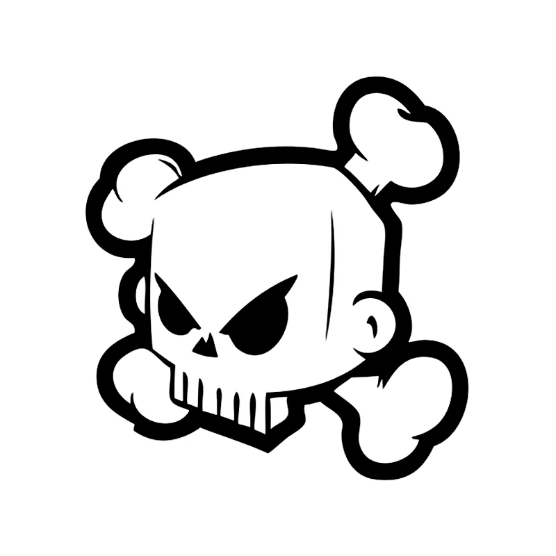 14x15cm Angry Cartoon Character For Avatar Ken Block Skull Vinyl Decal Car Sticker Waterproof Auto Decors